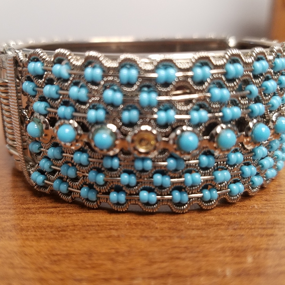 Silver and turquoise Bracelet Set - Picture 7 of 8